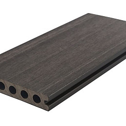 WPC 22,5x138mm FIberdeck Premium | ronde kamer | 2-zijdig | Dark Grey 500cm