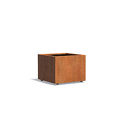 CARREZ met wielen 800x800x600mm Corten (CAWL6.2)