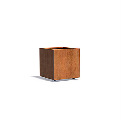 CARREZ met wielen 700x700x700mm Corten (CAWL7)