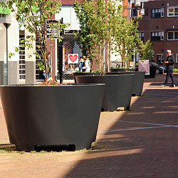 CONIC met poten Ø1200x800mm Aluminium (ACP4.1)