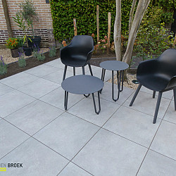 Keramische tegel BroekBASIC 60x60x3cm Uni Warm Grey