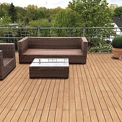 Terrasplank Robinia 22x120mm glad/glad P417 gevingerlast 300cm