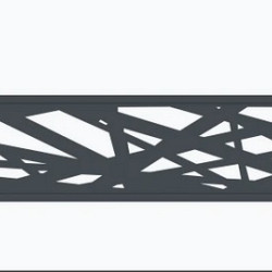 Boston Decopaneel Hera horizontaal 30x175 cm dikte 2 mm RAL7016