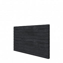 Douglas wandpakket t.b.v. dubbelzijdige wand kapschuur Comfort 278,5x162 cm, zwart geïmpregneerd.