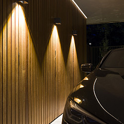 Wall ACE DOWN 100-230V Rosé Silver