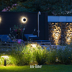 Wall DISC BLACK 100-230V dimbaar