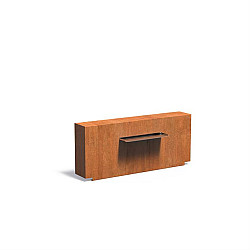 Corten Muur 1500x250x600 (VCM1.4.600 (incl waterval 600 + pomp))