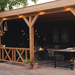 Douglas hekwerk B + kruis 228 groen geïmpregneerd