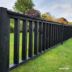 Douglas Hekwerk A 178 zwart geïmpregneerd