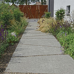 TRAPEZIUM 120X60/30X8 CM ANTRACIET