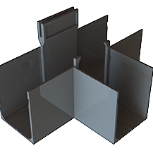 ACO SlimLine koppelstuk T-stuk (zonder rooster)