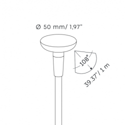 Solitary MINI SWAY LIGHT HEAD PEARL GREY