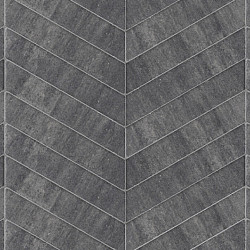 Visgraatsteen Romano Punto 40x8x8cm Grijs/Zwart