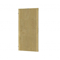 Tuindeur Elan 100 Excellent op verstelbaar stalen frame 99x190cm, groen geïmpregneerd VERTICAAL