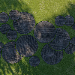 Keramische staptegel vierkant 122x122x2cm Wave