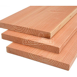 Plank douglas 25x240x4000mm onbehandeld, gedroogd en geschaafd