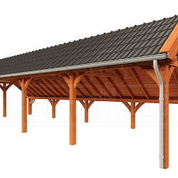 Kapschuur de Hoeve XL 12170x4400x3750mm (bxdxh)