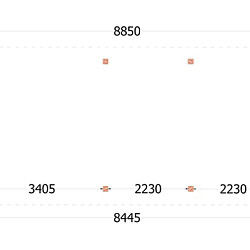 Kapschuur de Hoeve XL 8850x4400x3750mm (bxdxh) links