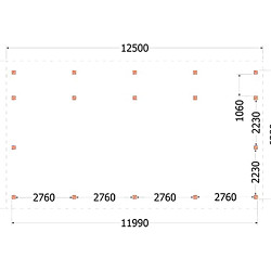 Kapschuur de Hofstee XXL 12500x7200x5000mm (bxdxh)