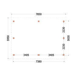 Kapschuur de Hofstee XXL 7850x5950x4600mm (bxdxh)