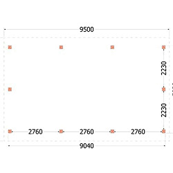 Kapschuur de Hofstee XXL 9500x5950x4600mm (bxdxh)