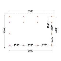 Kapschuur de Hofstee XXL 9500x7200x5000mm (bxdxh)