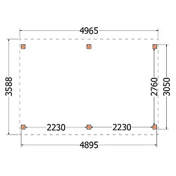 Kapschuur de Stee 5000x3600x3350mm (bxdxh)