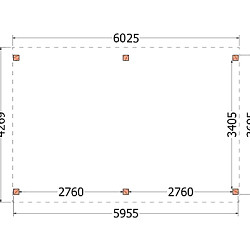 Kapschuur de Stee 6000x4250x3350mm (bxdxh)
