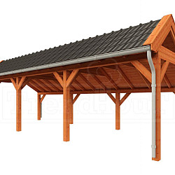 Kapschuur de Stee 9000x3600x3350mm (bxdxh)