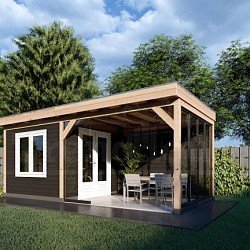 Buitenverblijf Casa 4900x3300x2600mm (bxdxh)