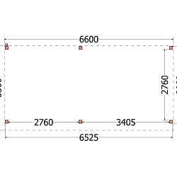 Buitenverblijf Casa 6600x3300x2600mm (bxdxh)