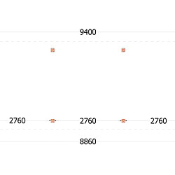 Buitenverblijf Florence 9400x3600x2600mm (bxdxh)