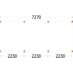 Buitenverblijf Palermo 7300x3100x2450mm (bxdxh)