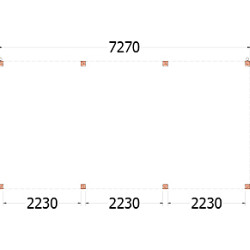 Buitenverblijf Palermo 7300x3700x2450mm (bxdxh)