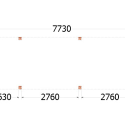 Buitenverblijf Palermo 7750x2550x2450mm (bxdxh)