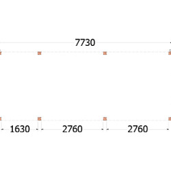 Buitenverblijf Palermo 7750x3100x2450mm (bxdxh)