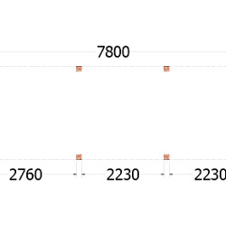 Buitenverblijf Palermo 7800x2550x2450mm (bxdxh)