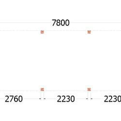 Buitenverblijf Palermo 7800x3100x2450mm (bxdxh)