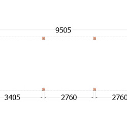Buitenverblijf Palermo 9550x3100x2450mm (bxdxh)