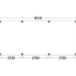 Buitenverblijf Palermo XXL 8550x3800x2450mm (bxdxh)