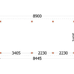 Buitenverblijf Siena 8900x4150x2500mm (bxdxh)