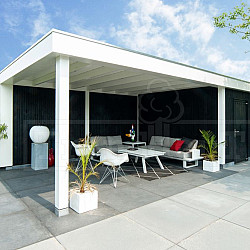 Buitenverblijf Verona model links 6250x4000x2500mm (bxdxh)