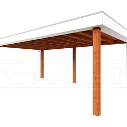 Buitenverblijf Verona model links 6250x4000x2500mm (bxdxh)