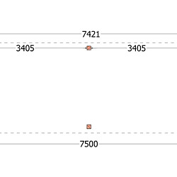 Buitenverblijf Verona model links 7500x3350x2500mm (bxdxh)