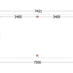 Buitenverblijf Verona model links 7500x4000x2500mm (bxdxh)