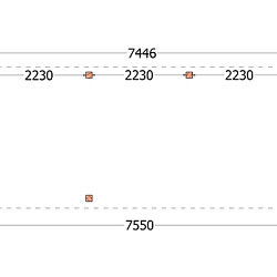 Buitenverblijf Verona model links 7550x3350x2500mm (bxdxh)