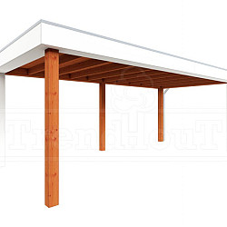 Buitenverblijf Verona model rechts 6250x3350x2500mm (bxdxh)