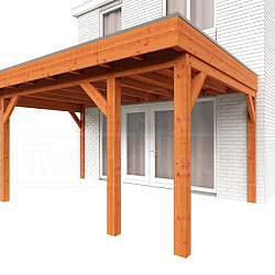 Aanbouwveranda Ancona 5150x3900x2600mm (bxdxh)