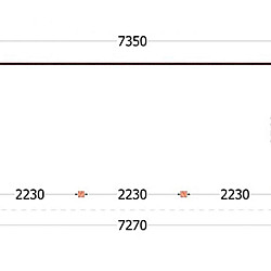 Aanbouwveranda Ancona 7350x3300x2600mm (bxdxh)