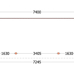 Aanbouwveranda Ancona 7400x3300x2600mm (bxdxh)